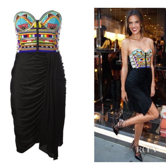 NEW! RARE Emilio Pucci Tribal Beaded Bustier Dress - Picture 4 of 15